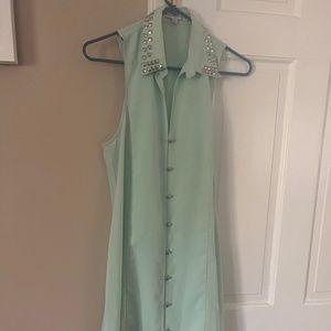 Mint Dress with studs
